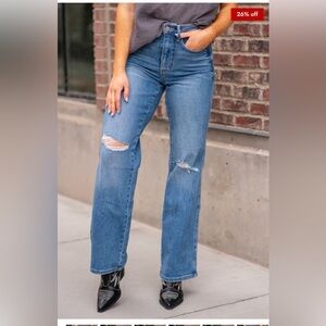 Judy blue high rise straight leg jeans nwot size 3/26